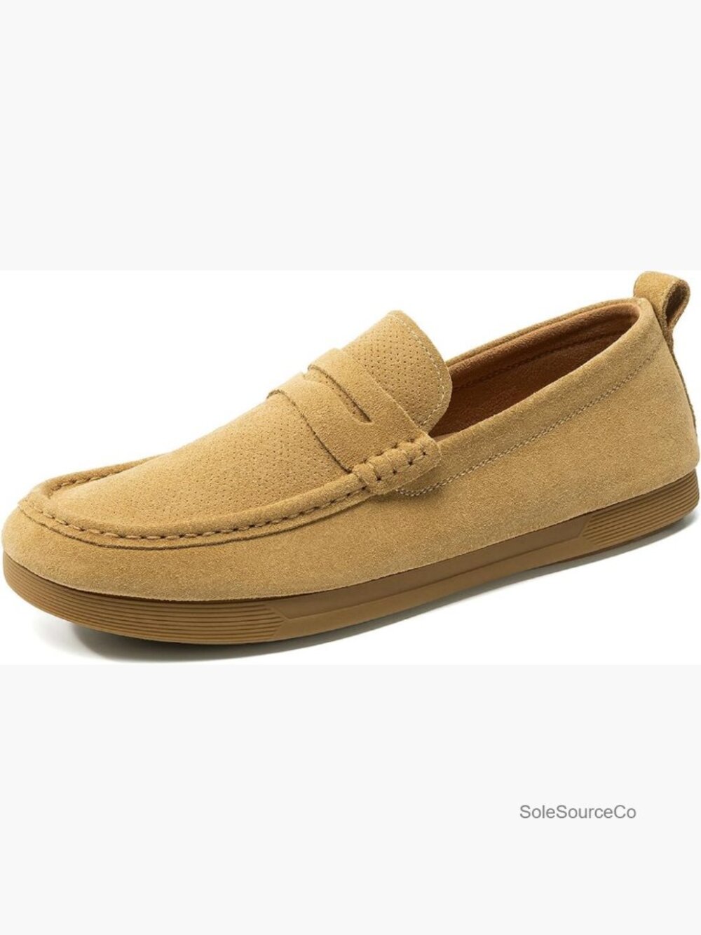 Men's Suede Leather Penny Loafers Slip-on Driving Shoes Casual Breathable